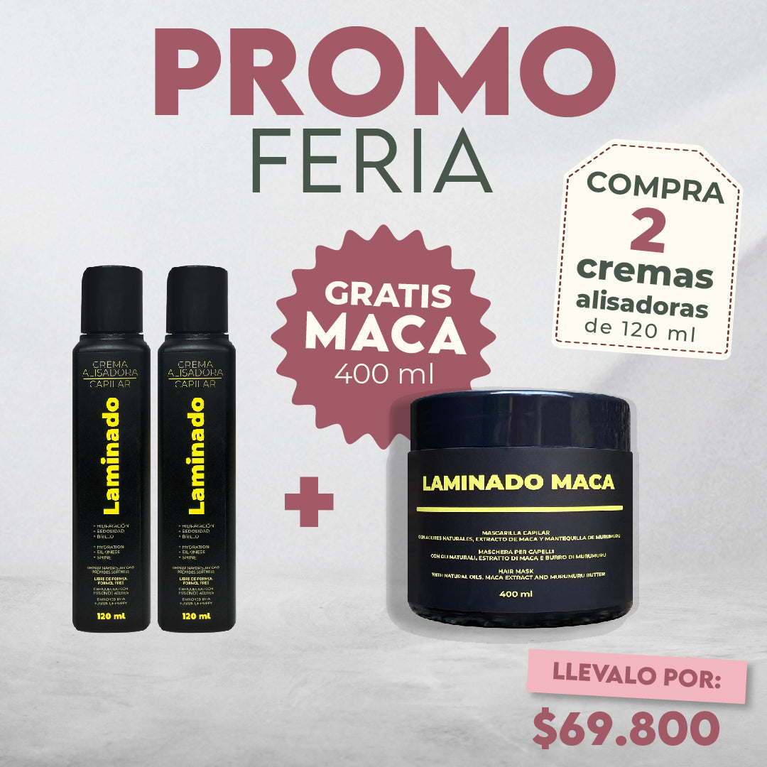 Promo LZ de Feria - Compra 2 Laminados 120ml y recibe GRATIS 1 Maca 400ml