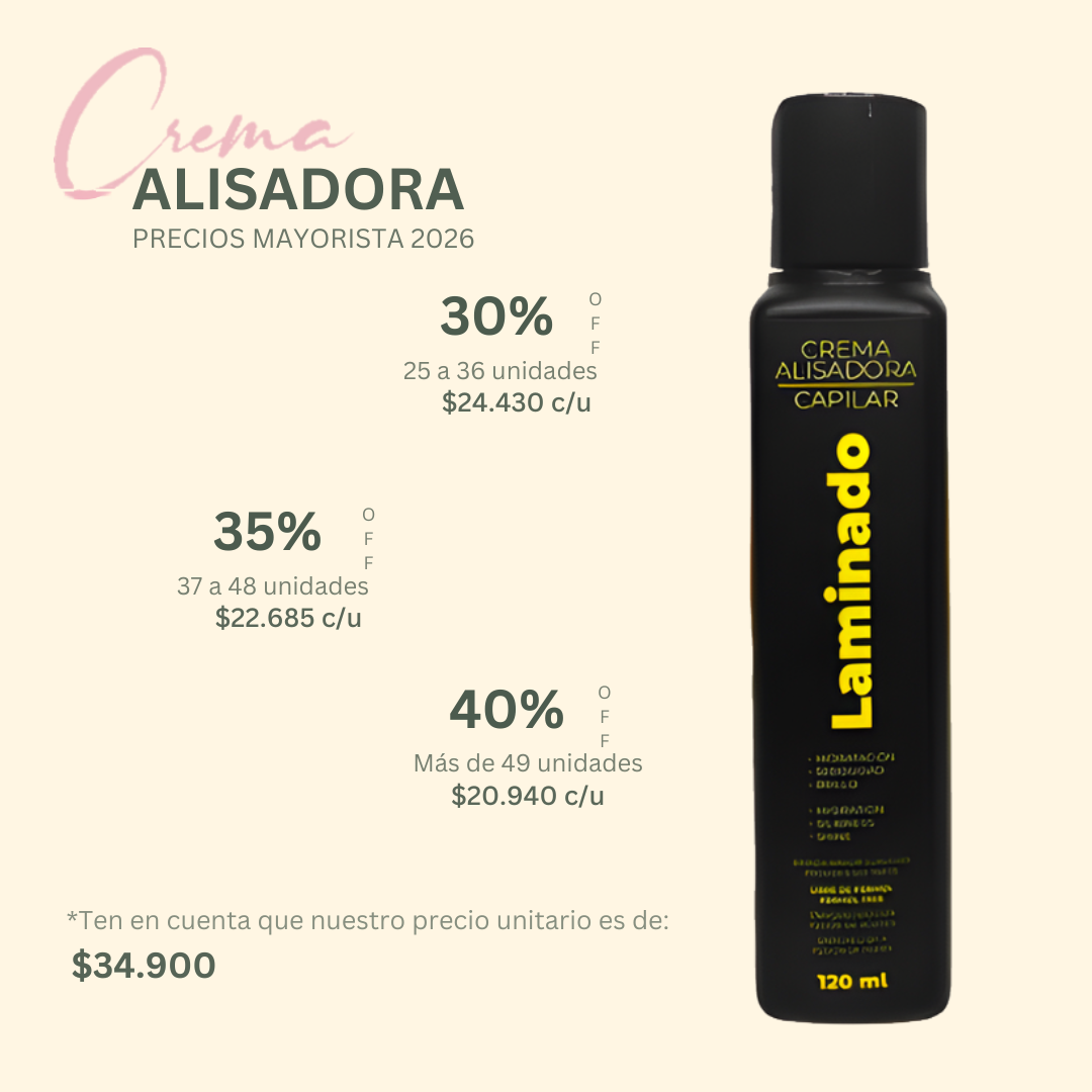 CREMA ALISADORA LAMINADO LZ 120ML Mayoristas