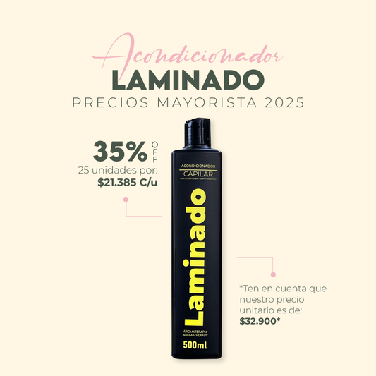 ACONDICIONADOR LAMINADO MAYORISTA x 25 UNIDADES 500ML
