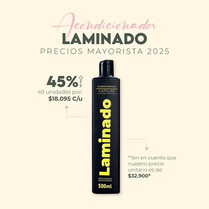 ACONDICIONADOR LAMINADO MAYORISTA x 49 UNIDADES 500ML