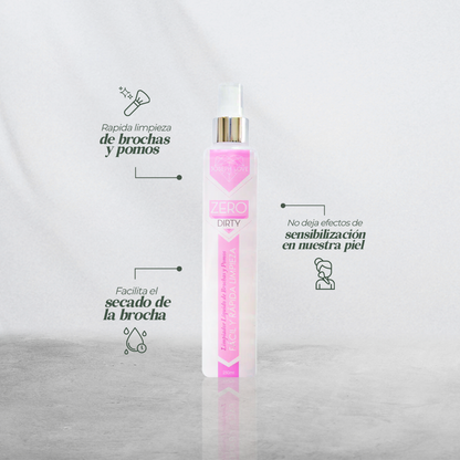 ZERO DIRTY- LIMPIADOR DE BROCHAS / 250ml - SUPER LIQUIDACIÓN