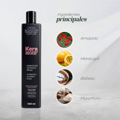 CREMA ALISADORA KERAMOUR 500ml