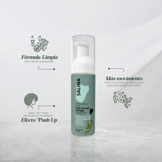 Espuma Capilar Fijadora Para Rizos 50ml
