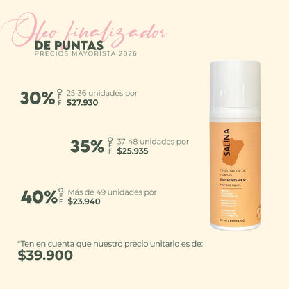 Finalizador de puntas para Rizos SALINA 50ml Mayorista