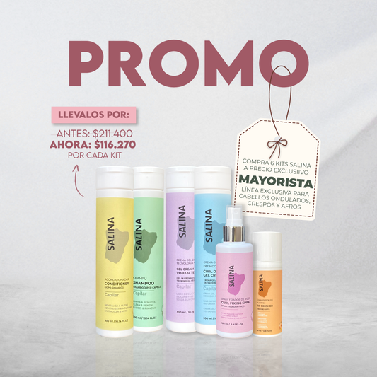 Linea Mayorista SALINA x 6 KITS con 45% Descuento