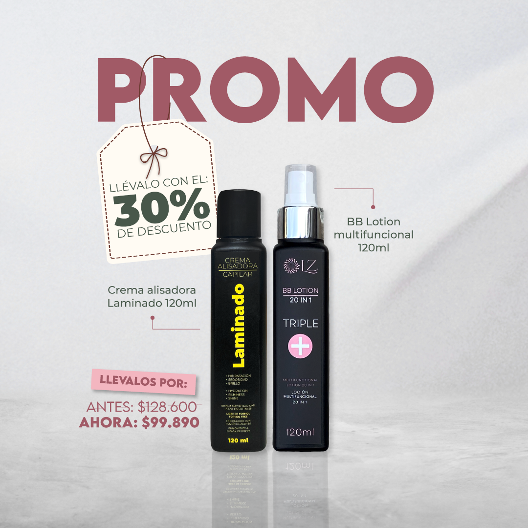 CREMA ALISADORA LAMINADO 120ML + BB Lotion 120ML