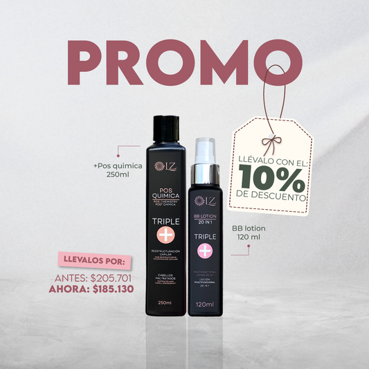 TRIPLE + POS QUÍMICA 250ML + BB LOTION 120ML