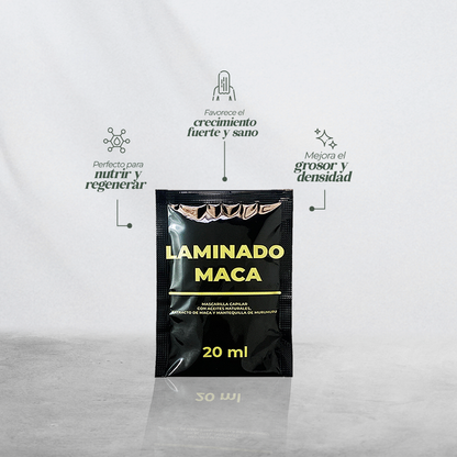 SACHET LAMINADO MACA 20ML- Regeneración capilar
