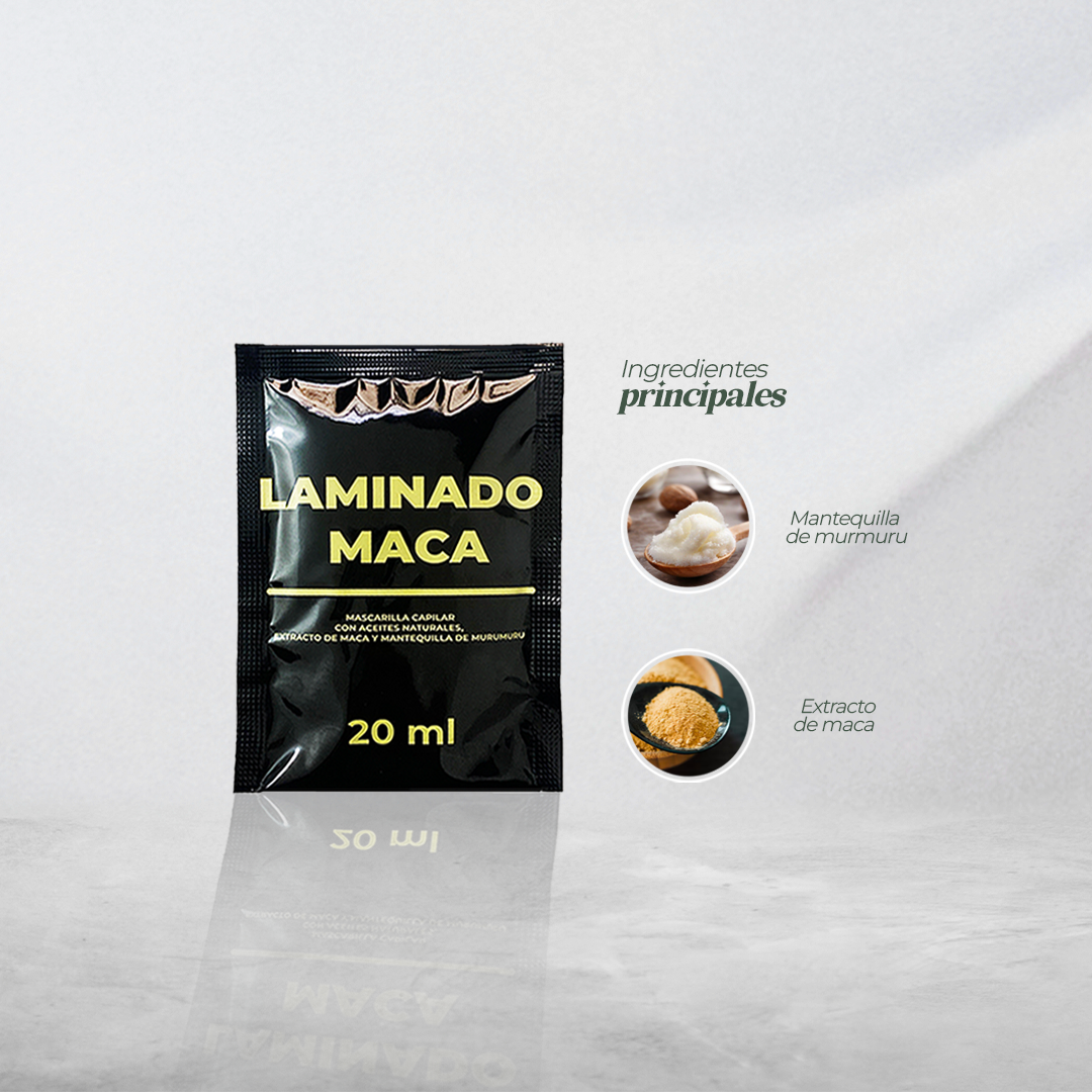 SACHET LAMINADO MACA 20ML- Regeneración capilar