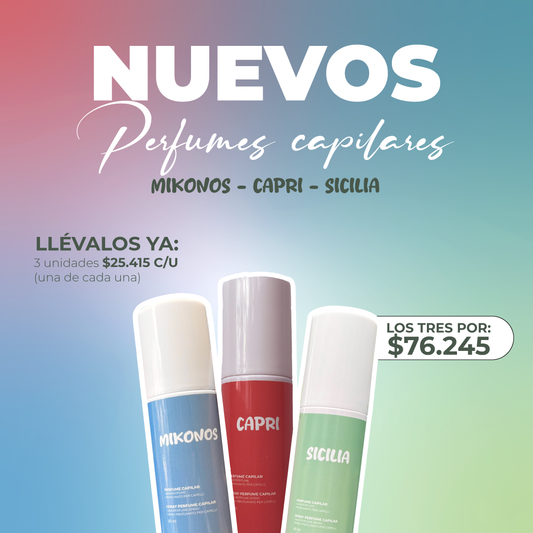 KIT x 3 Perfume Capilar 90ml c/u