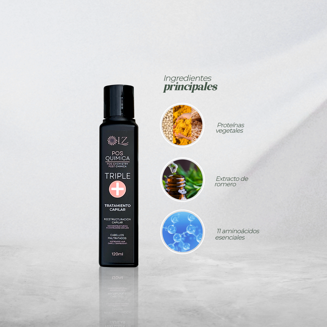 TRIPLE + POS QUÍMICA - Recupera tu cabello
