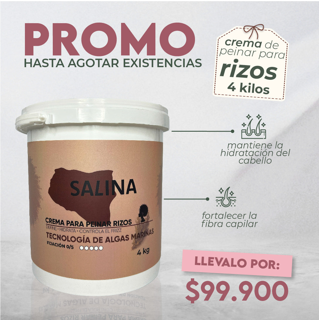 Crema para peinar capilar SALINA 4 kilos
