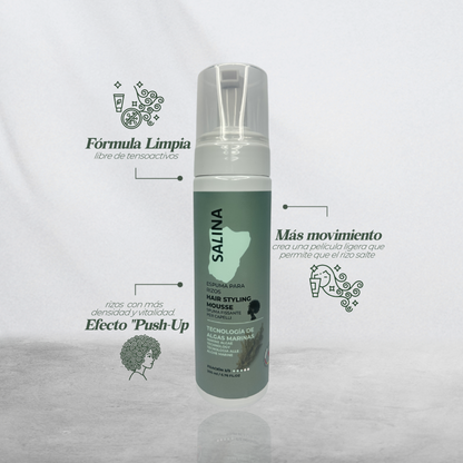 Espuma Capilar Fijadora Para Rizos 200ml