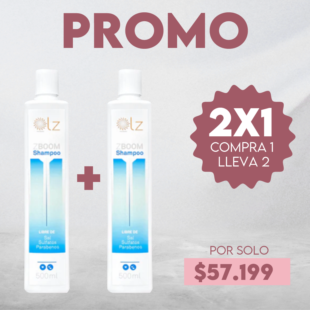 PROMO ZBOOM - SHAMPOO LIMPIEZA PROFUNDA 500ML - PAGA 1 LLEVA 2